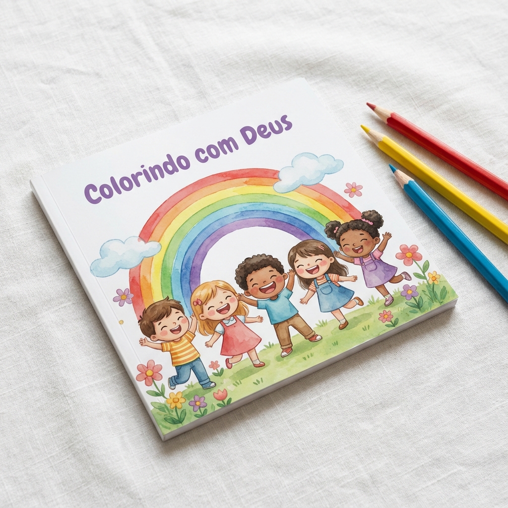 Livro Digital Único — Colorindo com Deus